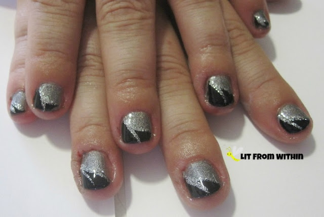 black and silver and holo