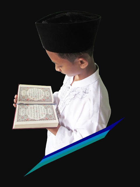 ilustrasi santri sedang tadarus al quran