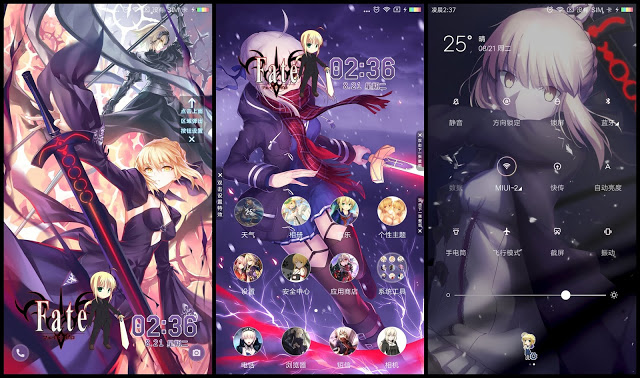 Tema Anime Xiaomi Fate Grand Order