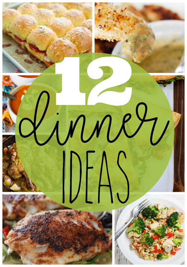 12 Dinner Ideas at GingerSnapCrafts.com #dinner #recipes #recipeoftheday