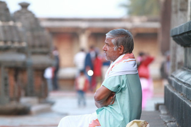 Side view portrait from Belur Chennakeshava temple, Karnataka