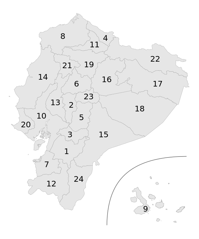 Pembagian wilayah administratif Ekuador