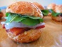 Gougeres with Bacon, Pickled Onions & Arugula