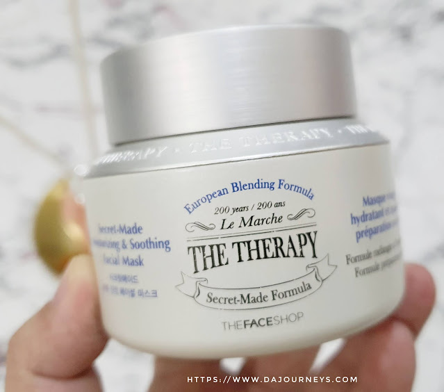 Review THE FACE SHOP The Therapy Secret-Made Moisturizing & Soothing Facial Mask