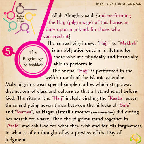 Islamic Images - Five Pillars of Islam - Paxdhe Mboxdhe