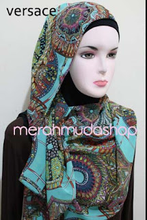 pashmina sifon motif versace