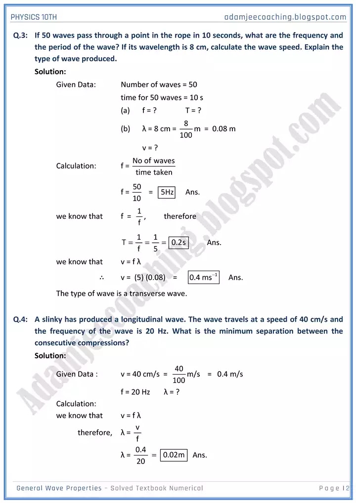 general-wave-properties-solved-textbook-numericals-physics-10th