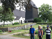 Visiting Svedvi church.