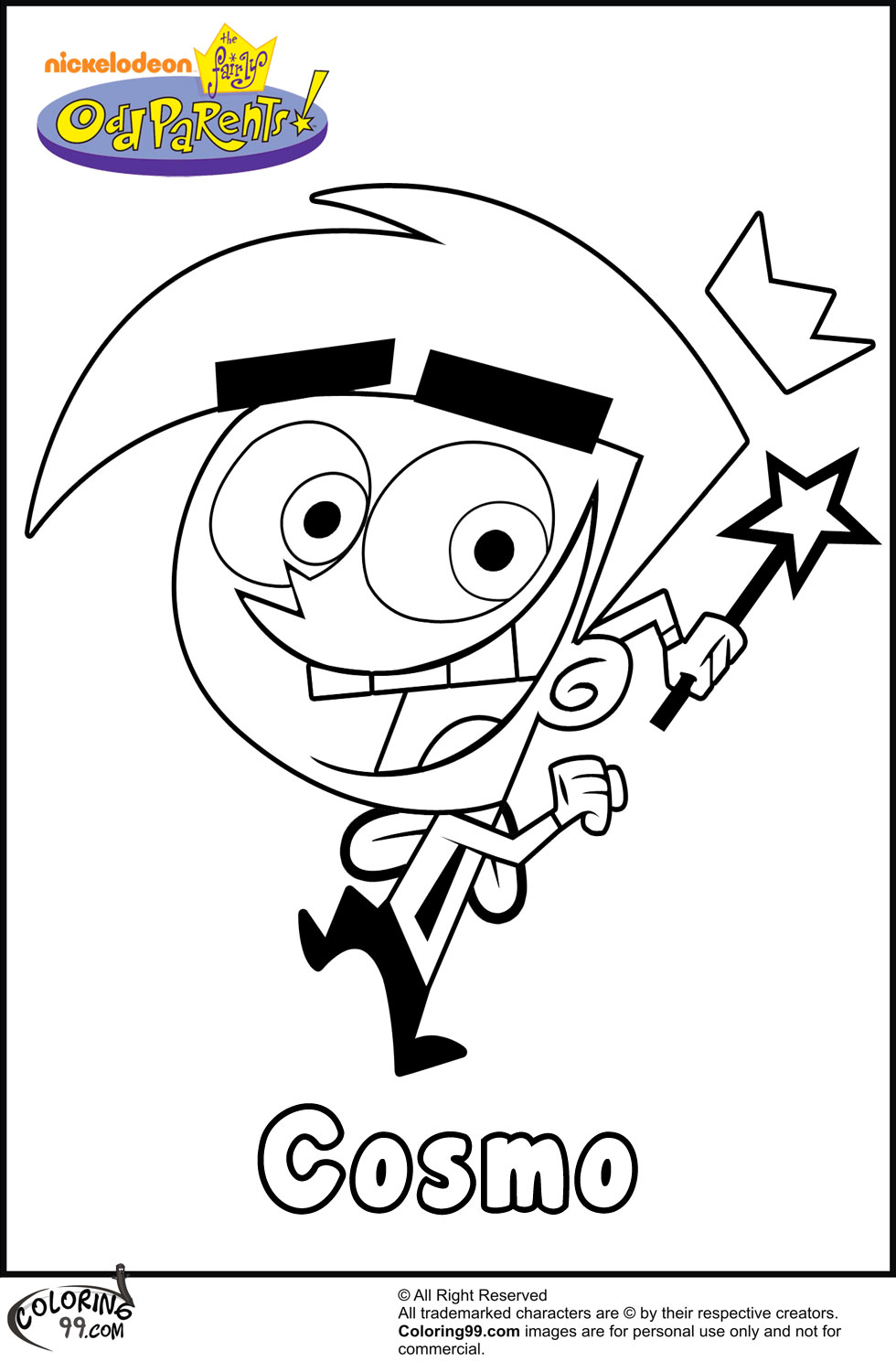 fairly odd parents coloring pages - Fairly oddparents the fairly odd parents coloring pages 2 