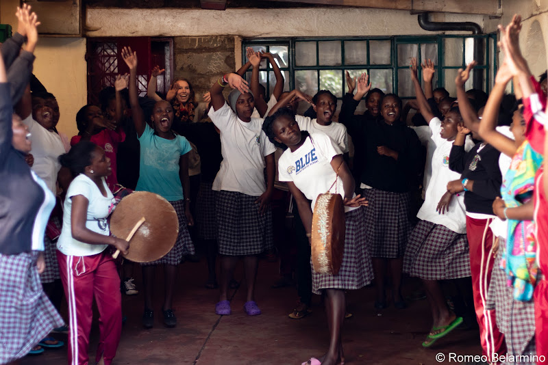 Chapel at Uhuru Academy Volunteering in Kenya with Freedom Global