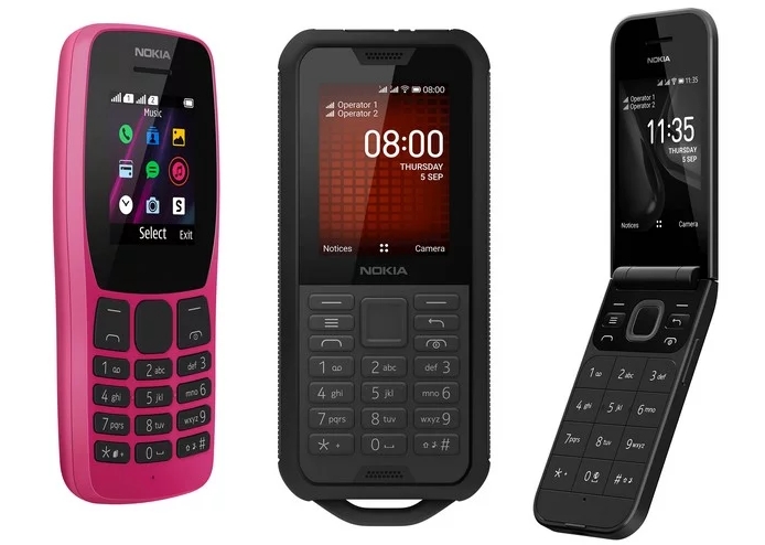 Nokia 110, Nokia 2720 Flip dan Nokia 800 Tough
