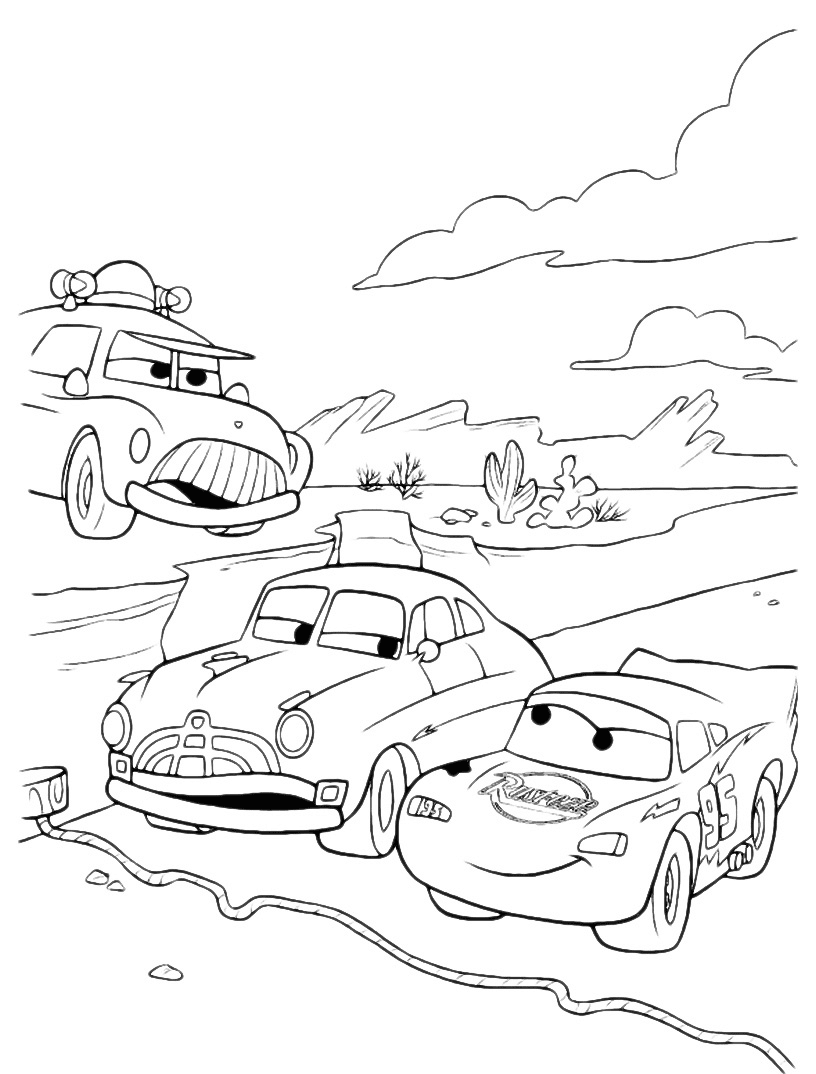 Download 127+ Cars Lightning Mcqueen Racing Coloring Pages PNG PDF File