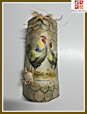 teja con decoupage