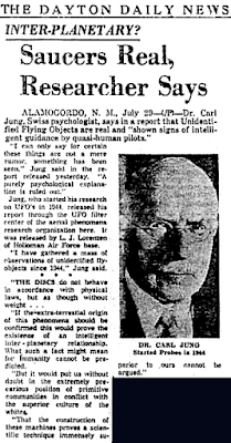 Inter-Planetary? Saucers Real, Researchers Says - Dayton Daily News 7-29-1958