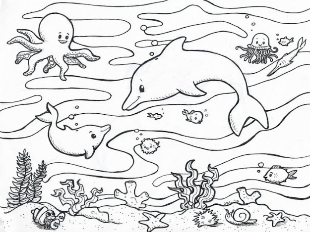 Ocean Coloring Pages To Download And Print For Free