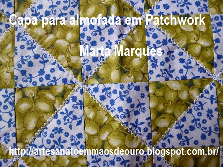 DIY Decoração Capas Para Almofadas Em Patchwork com desenhos geométricos Por Marta Marques 1