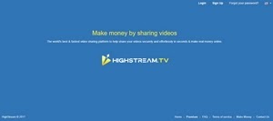 HighStream homepage