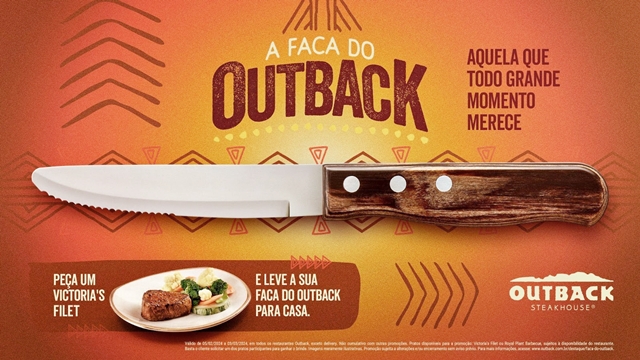 COMER & BEBER: Outback presenteia fãs com sua famosa faca para steaks