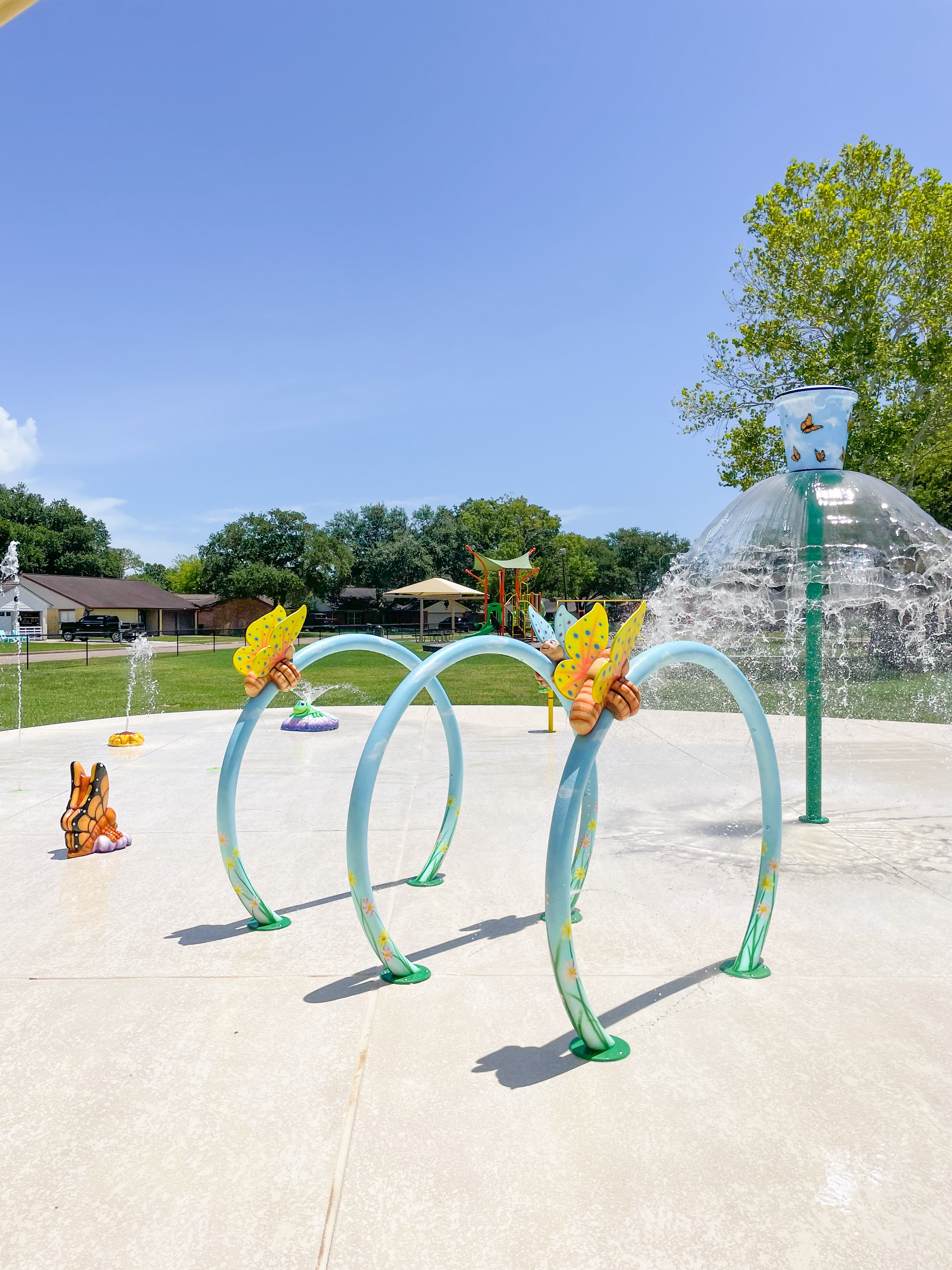 Splash Pad at Monarch Park in La Porte