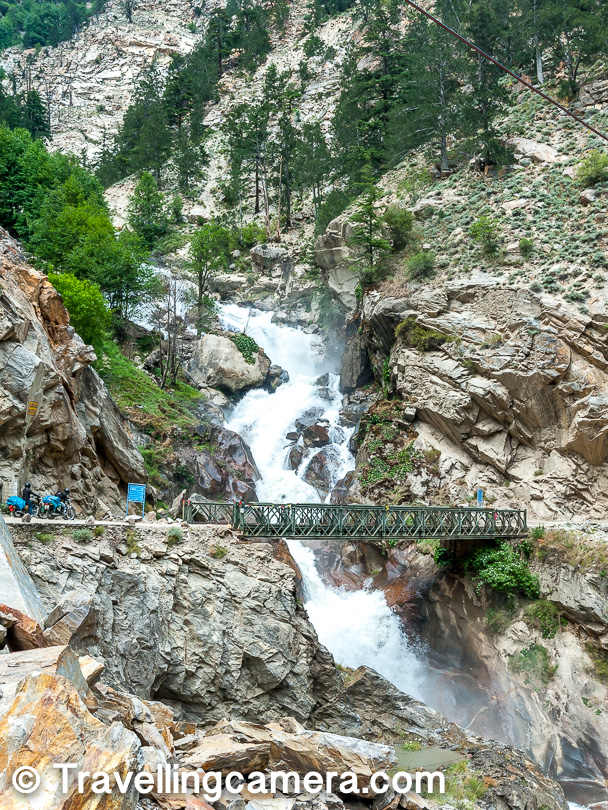 Pangi Nala - What's so special about this high pressure water stream cutting through the road to meet Setluj river in Kinnaur region of Himachal Pradesh?