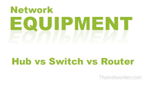 Hub vs Switch vs Router 
