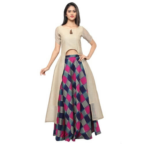 Kurti with skirt