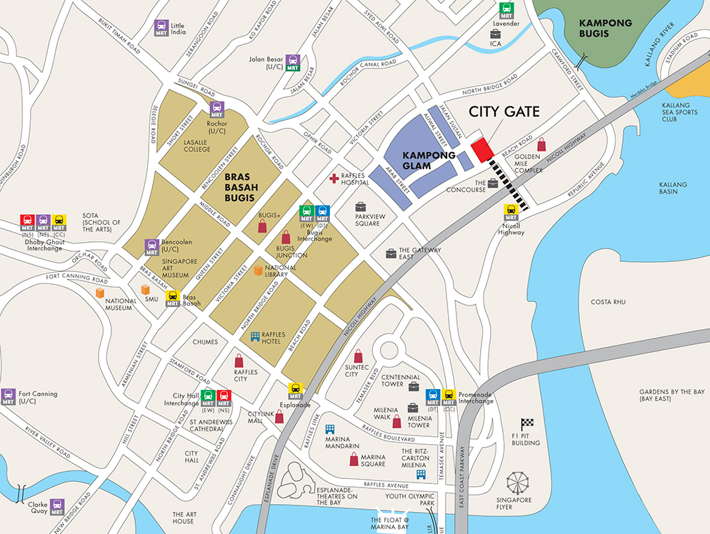 City Gate Location Map