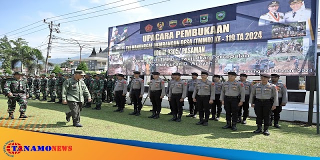 Jadi Irup Pembukaan TMMD ke-119 di Pasaman, Gubernur Mahyeldi Yakin Kebersamaan Dapat Mengatasi Persoalan Bangsa