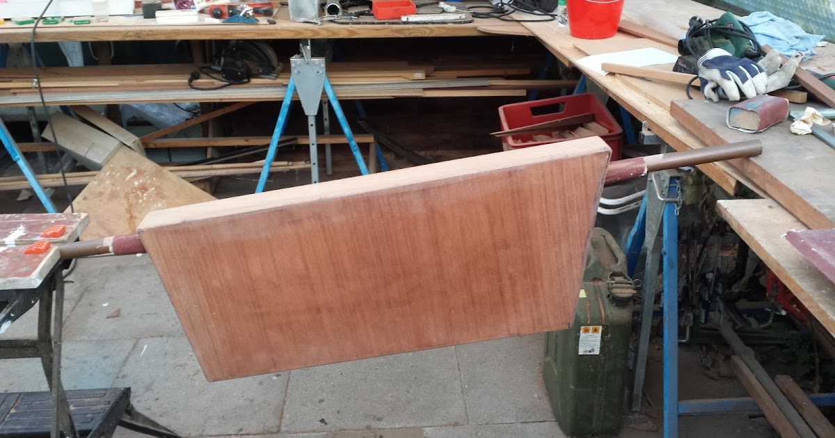 wooden boat building blog: rudder blade fitted to rudder box