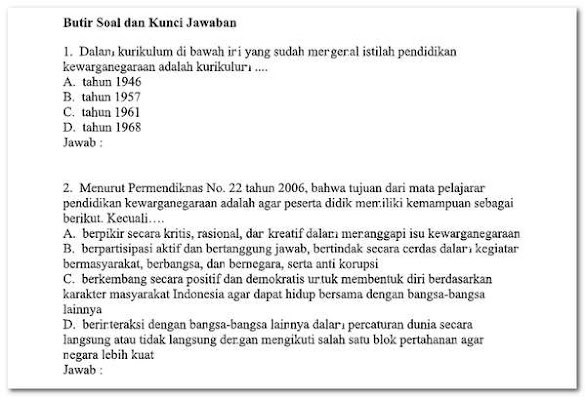 Soal Ujian Ut Pdgk 4201 Tahun 2018 (Matematika, Bahasa Indonesia, Ipa,
Pkn)