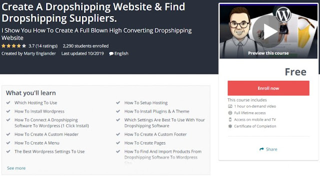 [100% Free] Create A Dropshipping Website & Find Dropshipping Suppliers.