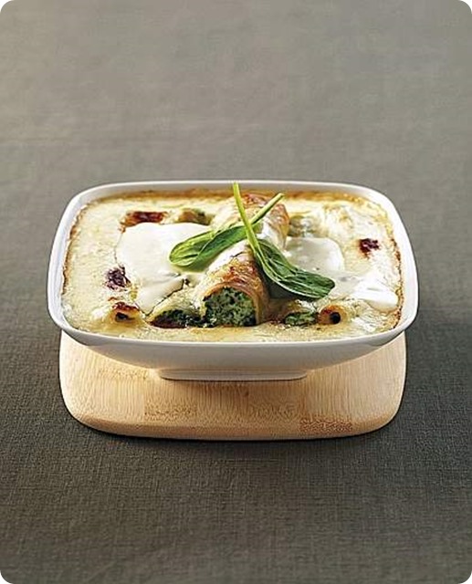 Cannelloni con erbette e gorgonzola