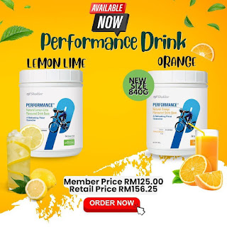 Performance Drink Orange Lemon-Lime Shaklee Saiz Terbaharu