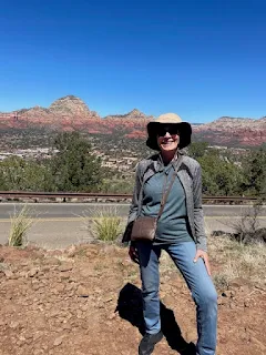 Iris Miller Stetson on Airport Loop Trail in Sedona, New Mexico