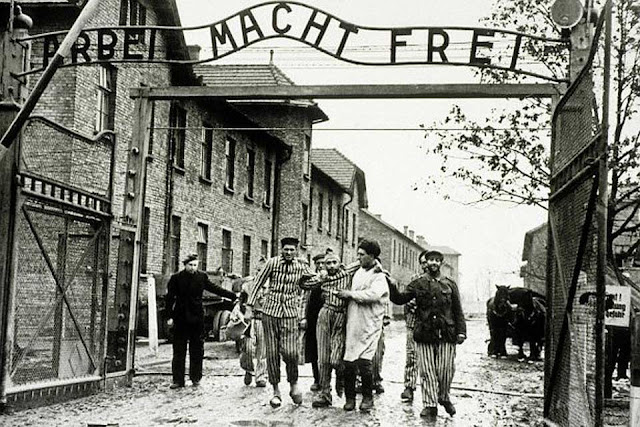 Prisoners of Auschwitz, the German camp of World War II, rescued by doctors