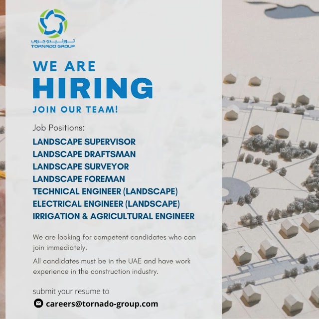 Job Openings at Tornado Group Abu Dhabi