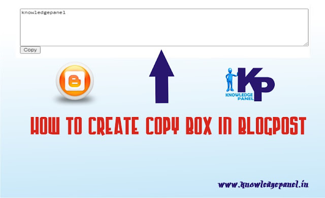 How Create Copy Box in Blogger Post