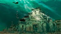Under water 'Lion City' in China