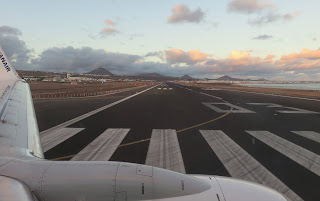 Décollage depuis l'aéroport de Arrecif, Lanzarote