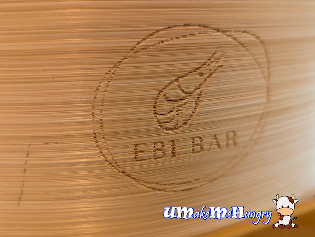 "EBI BAR" Printed on the Dim Sum Basket