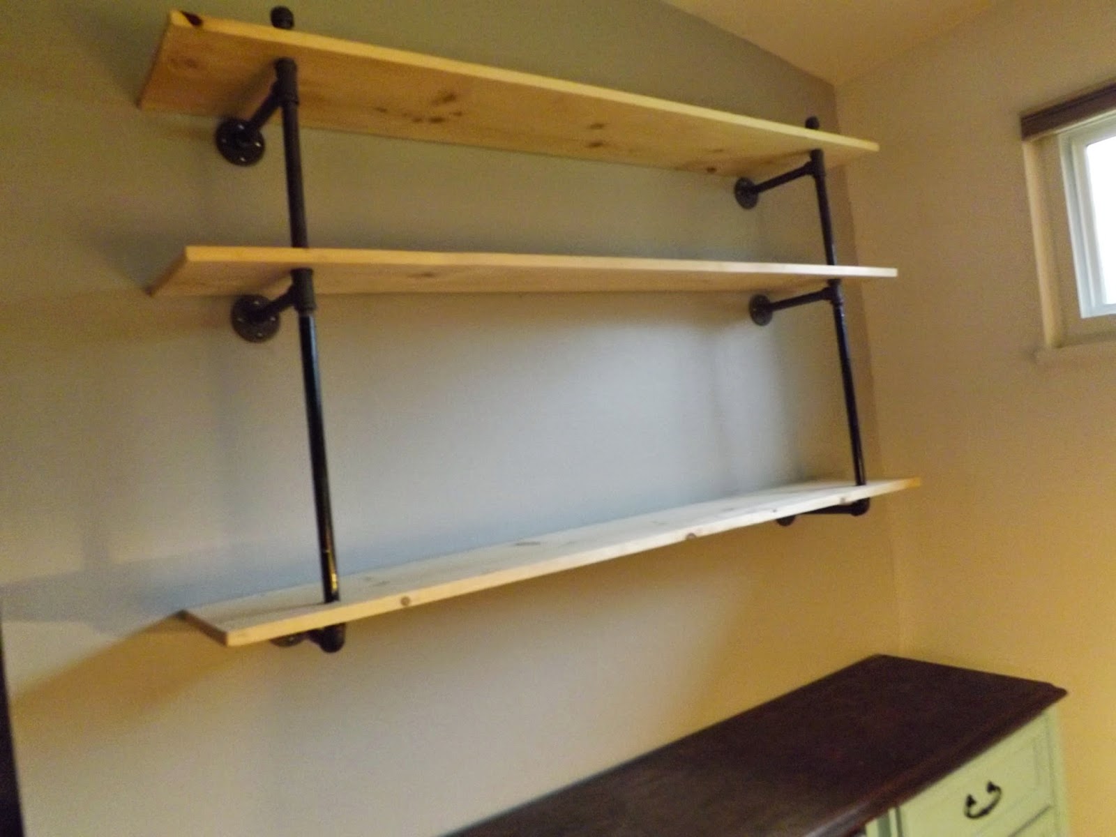 Joy 2 Sew: Joy's Pipe Shelves: DIY How-To