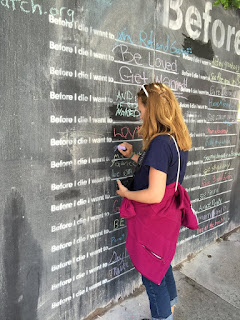 Before I die wall