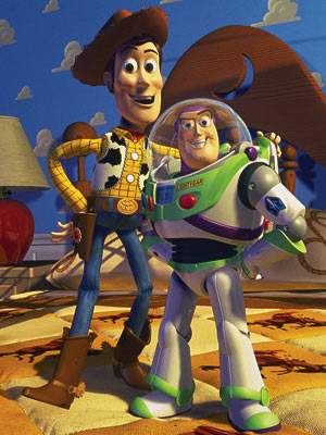 Yellow Wallpaper: Woody and Buzz