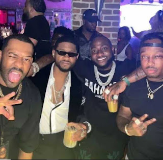 Davido Goes Hangs Out With American Singer,