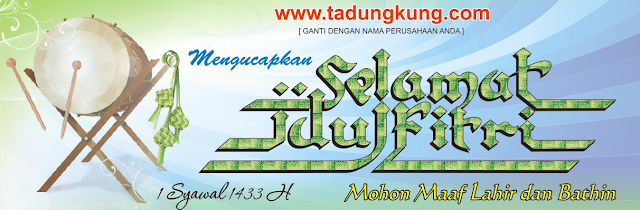 Contoh Spanduk, Banner, Baleho ucapan Idul Fitri 1440H 