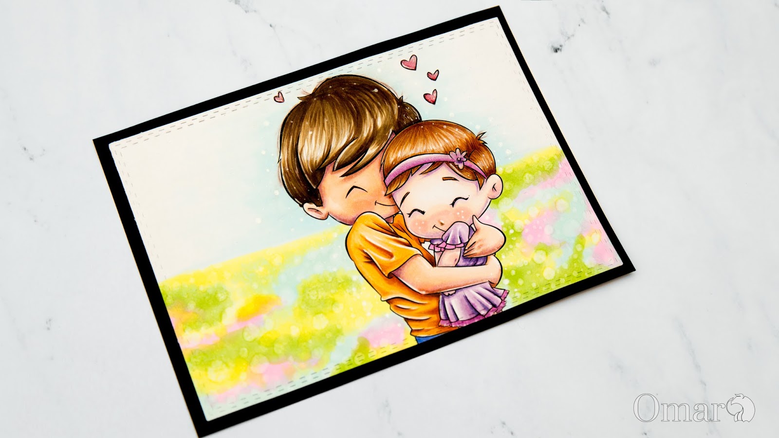 Awesome Svgs I Love You Baby Girl Copic Colored Postcard