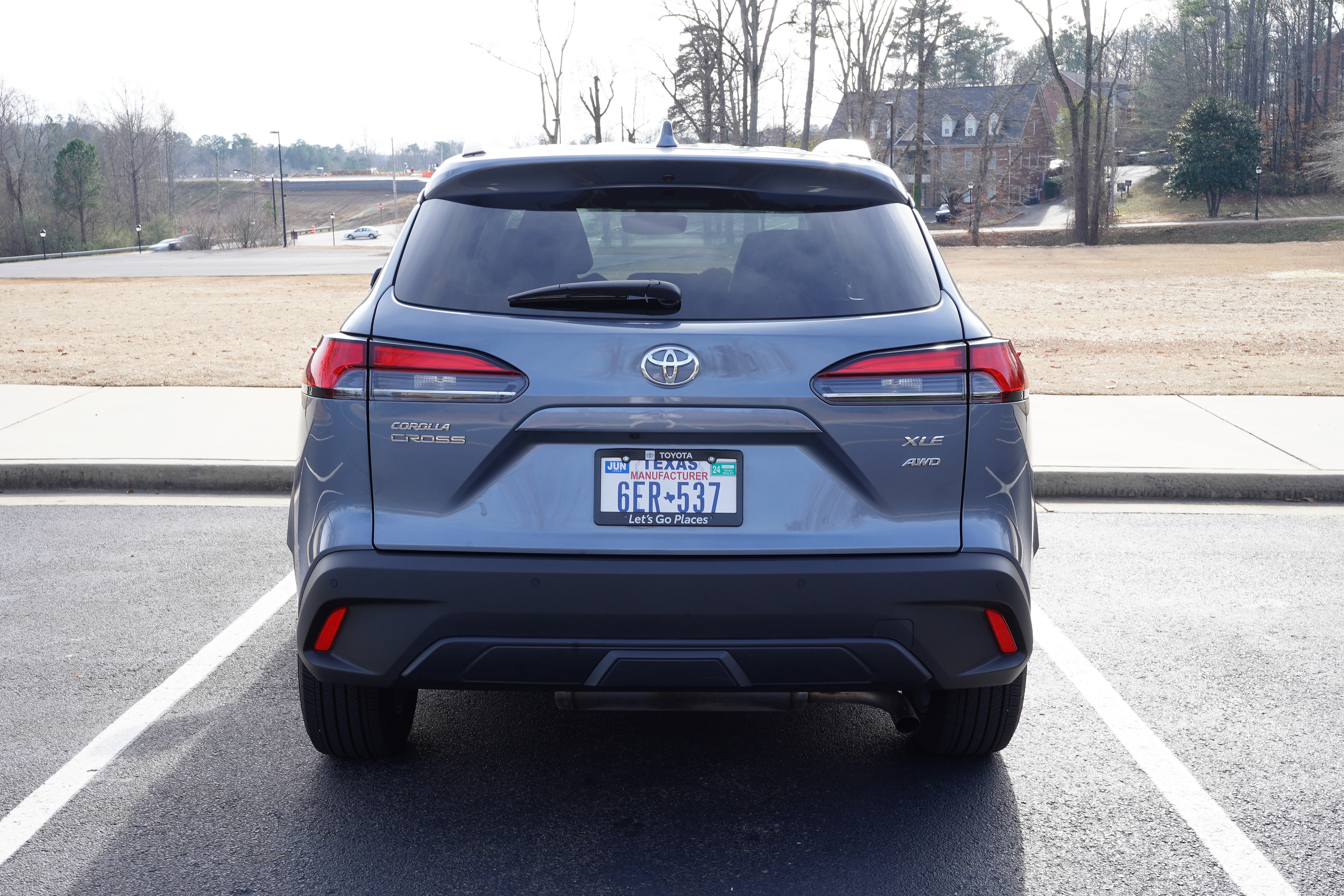 The back of the 2022 Toyota Corolla Cross