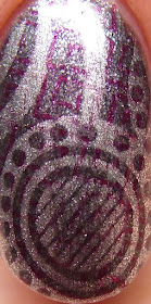 OPI Starlight Collection stamping nail art