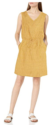 Women's Sleeveless Relaxed Fit Linen - Dress 2021