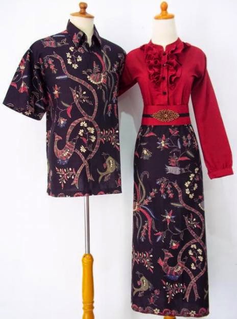 Contoh Model Batik Couple Terbaru 2015